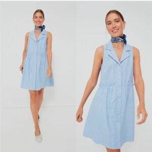 COPY - NWT Tuckernuck Oxford Sleeveless Royal Shirt Dress M blue